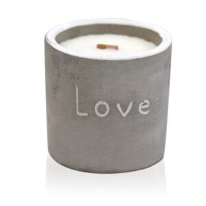 Concrete Wooden Wick Candle – Purple Fig & Casis