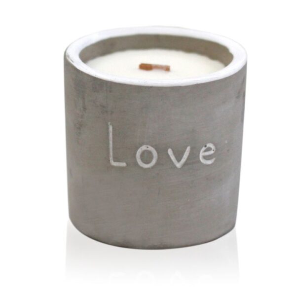 Concrete Wooden Wick Candle – Purple Fig & Casis
