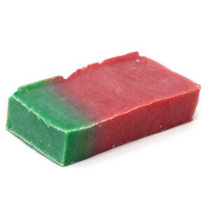 Artisan Olive Oil Soap Slice – Watermelon