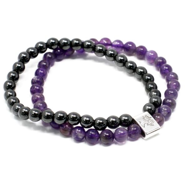 Amethyst Magnetic Gemstone Bracelet - Image 2