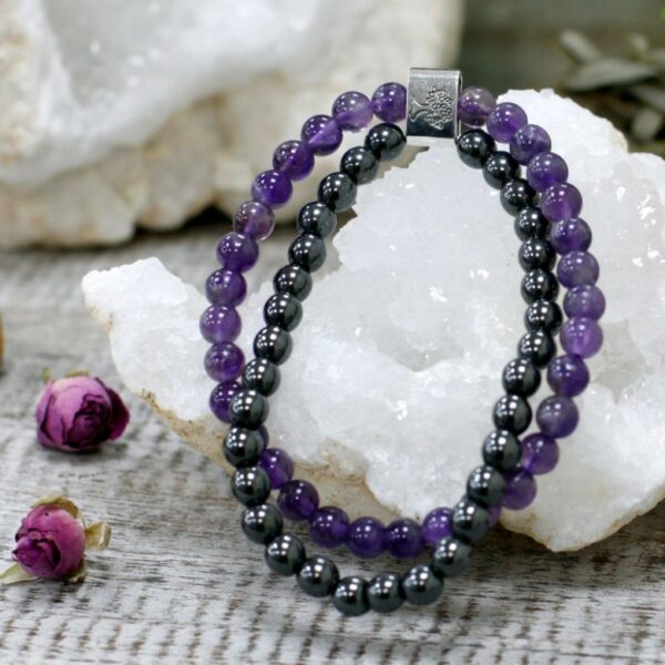 Amethyst Magnetic Gemstone Bracelet - Image 4