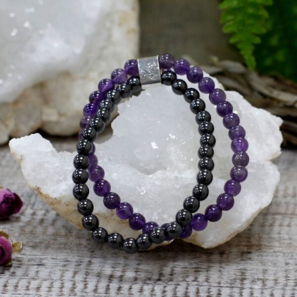 Amethyst Magnetic Gemstone Bracelet - Image 6