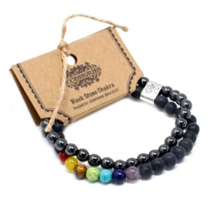 Black Stone Chakra Magnetic Gemstone Bracelet