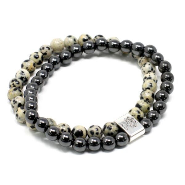 Dalmation Jasper Magnetic Gemstone Bracelet - Image 2