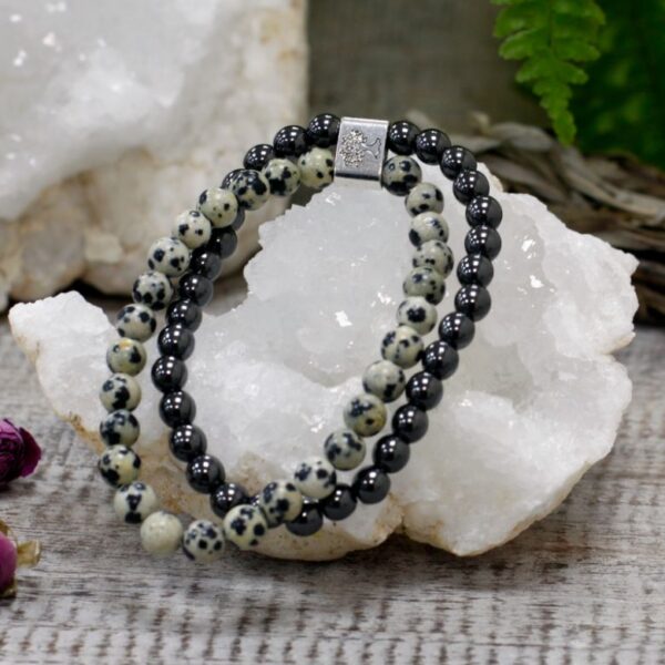Dalmation Jasper Magnetic Gemstone Bracelet - Image 5