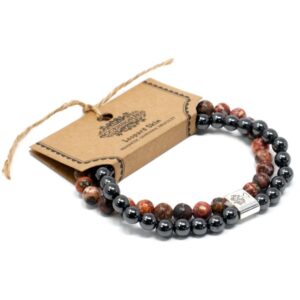 Leopard Skin Magnetic Gemstone Bracelet