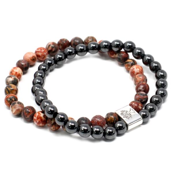 Leopard Skin Magnetic Gemstone Bracelet - Image 2