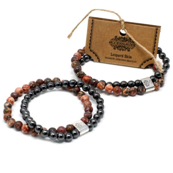 Leopard Skin Magnetic Gemstone Bracelet - Image 3