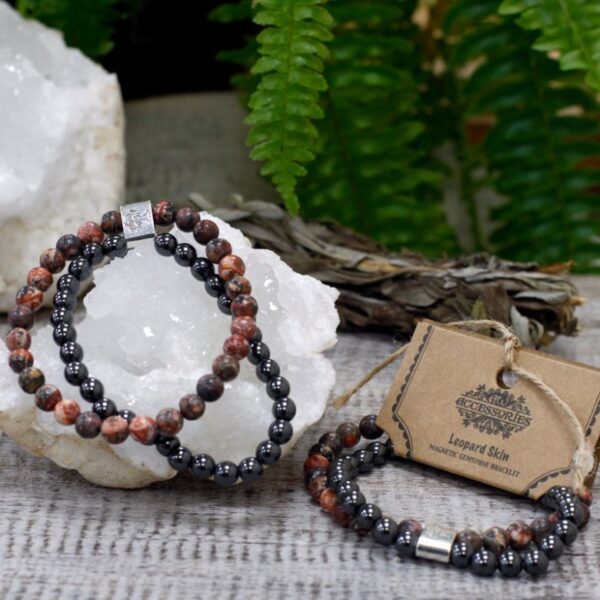 Leopard Skin Magnetic Gemstone Bracelet - Image 4