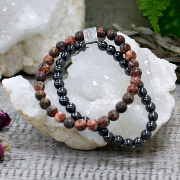 Leopard Skin Magnetic Gemstone Bracelet - Image 5
