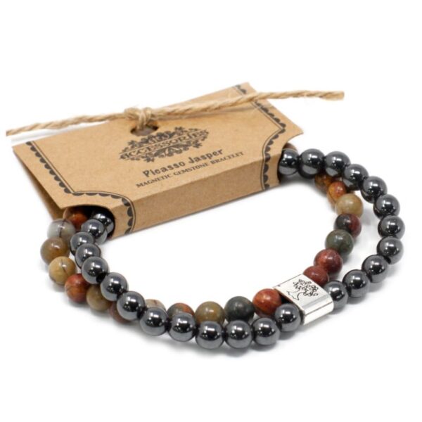 Picasso Jasper Magnetic Gemstone Bracelet