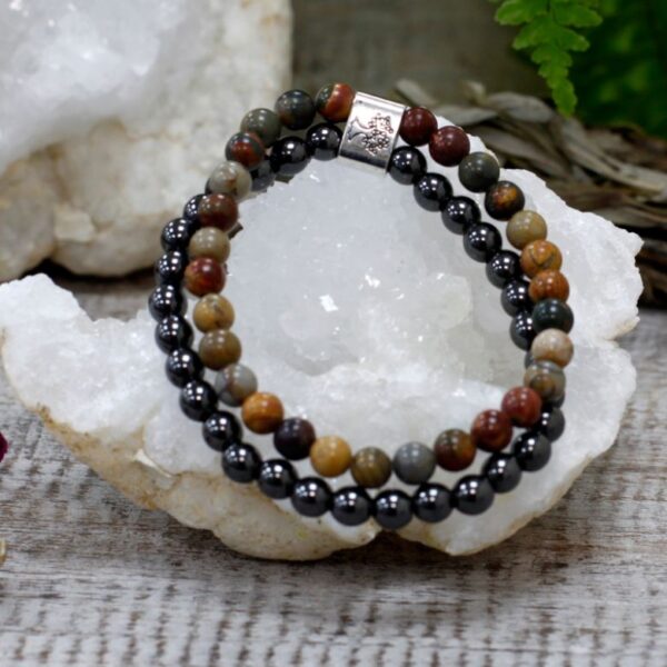 Picasso Jasper Magnetic Gemstone Bracelet - Image 5