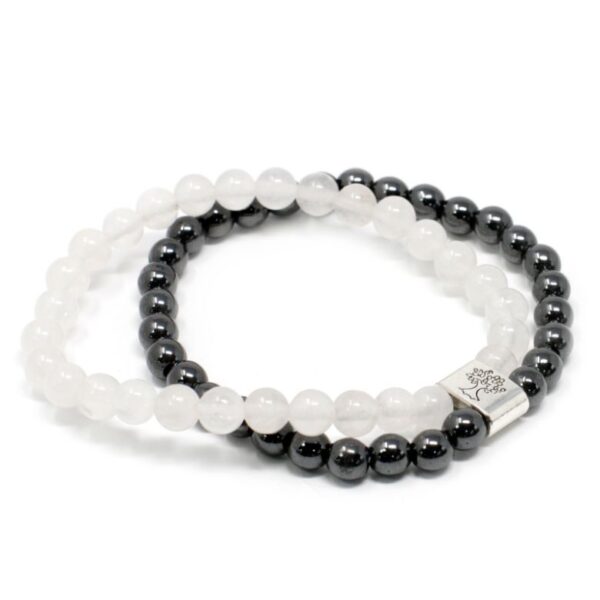 Rock Quartz Magnetic Gemstone Bracelet - Image 2