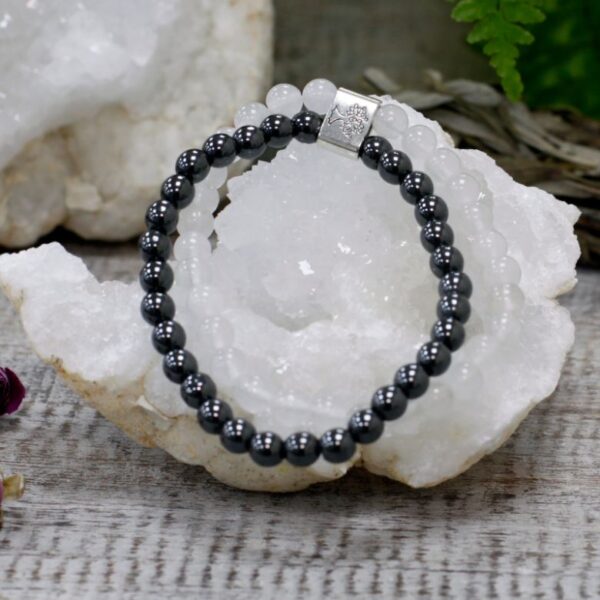 Rock Quartz Magnetic Gemstone Bracelet - Image 5