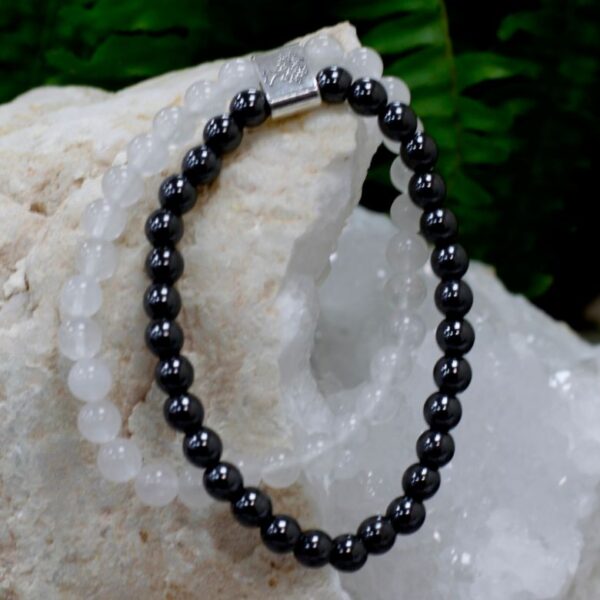 Rock Quartz Magnetic Gemstone Bracelet - Image 6