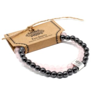 Rose Quartz Magnetic Gemstone Bracelet