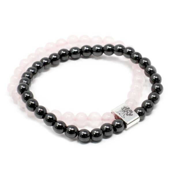 Rose Quartz Magnetic Gemstone Bracelet - Image 2