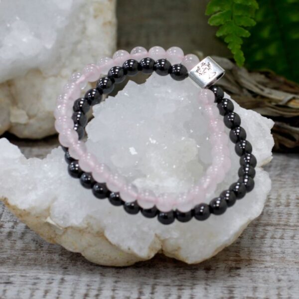 Rose Quartz Magnetic Gemstone Bracelet - Image 5