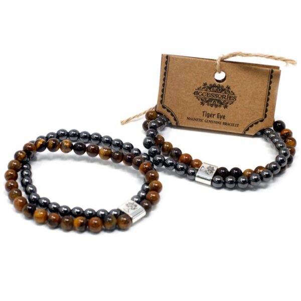 Tiger Eye Magnetic Gemstone Bracelet - Image 3