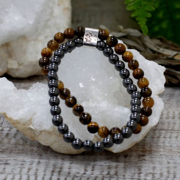Tiger Eye Magnetic Gemstone Bracelet - Image 5