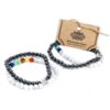 White Howlite Chakra Magnetic Gemstone Bracelet - Image 3