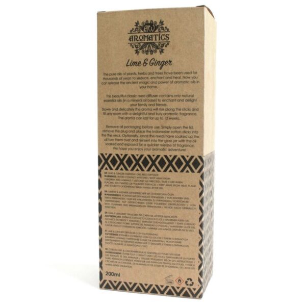 Lime & Ginger Essential Oil Reed Diffuser - Image 4