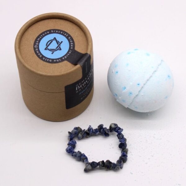 Sodalite Gemstone Bracelet Bath Bomb - Image 2