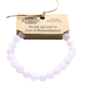 Rose Quartz Gemstone Power Bracelet