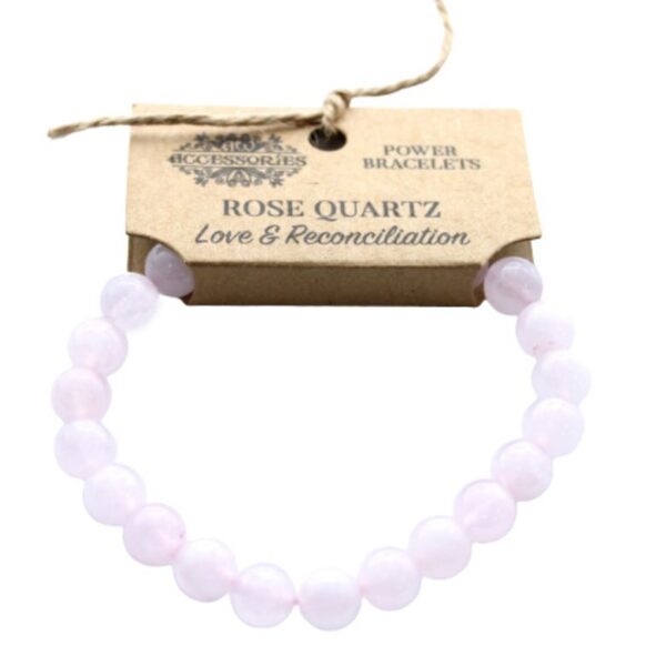 Rose Quartz Gemstone Power Bracelet