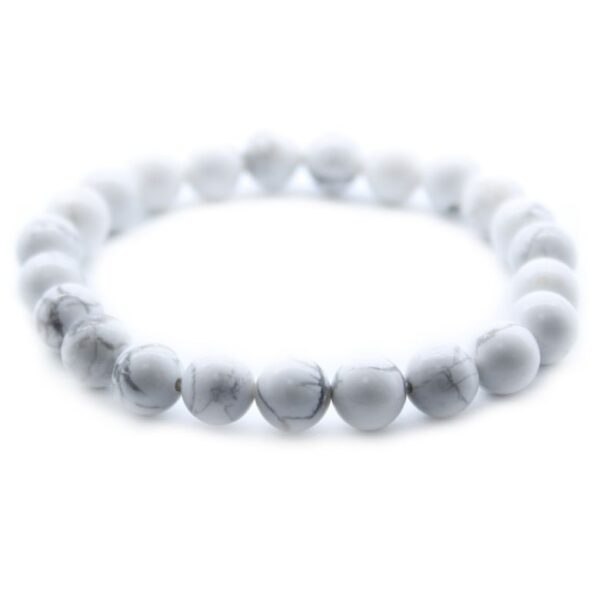 White Jasper Gemstone Power Bracelet - Image 2