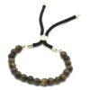 Tiger Eye Gemstone Black String Bracelet - Image 3