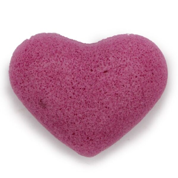Lavender Konjac Heart Sponge