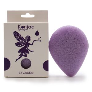 Lavender Teardrop Konjac Sponge - Calming