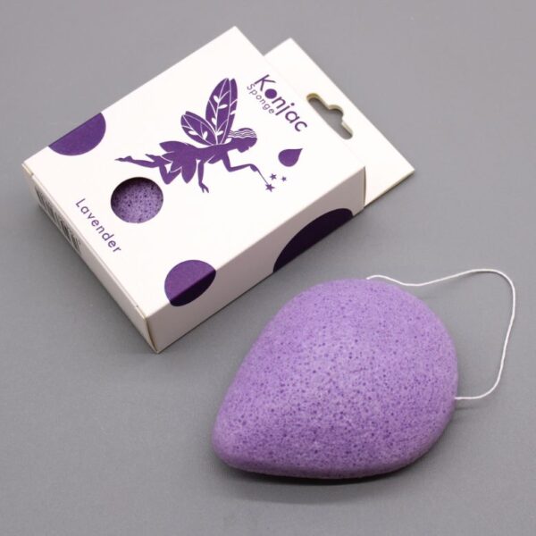 Lavender Teardrop Konjac Sponge - Calming - Image 2