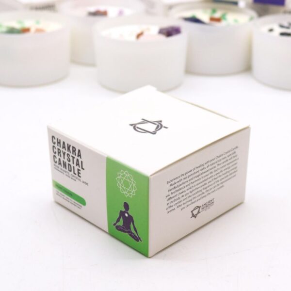 Heart Chakra Crystal Candle - Image 2