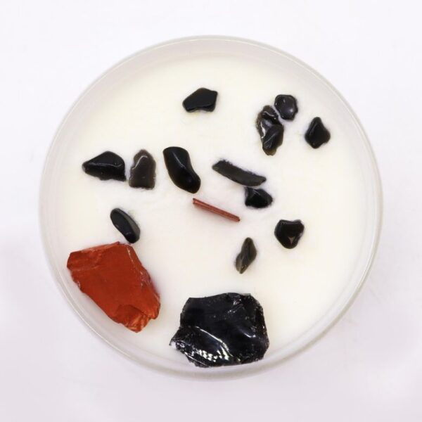 Root Chakra Crystal Candle - Image 2