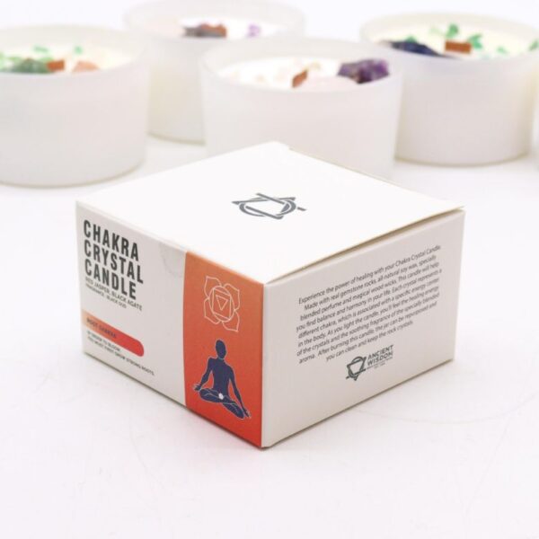 Root Chakra Crystal Candle - Image 3
