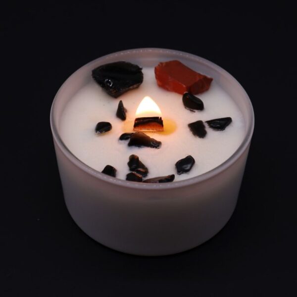 Root Chakra Crystal Candle - Image 5