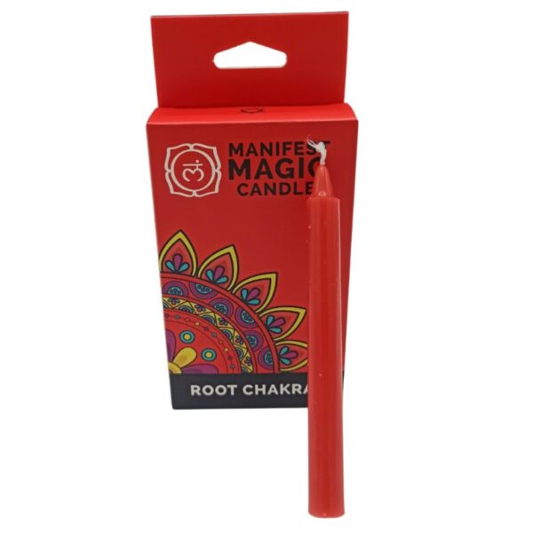 Root Chakra Manifest Magic Candles - Red - Image 2