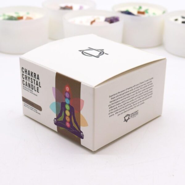 Seven Charkra Large Crystal Candle - Image 3