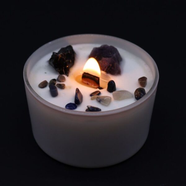 Solar Plexus Chakra Crystal Candle - Image 5