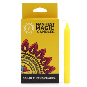 Solar Plexus Chakra Manifest Magic Candles - Yellow