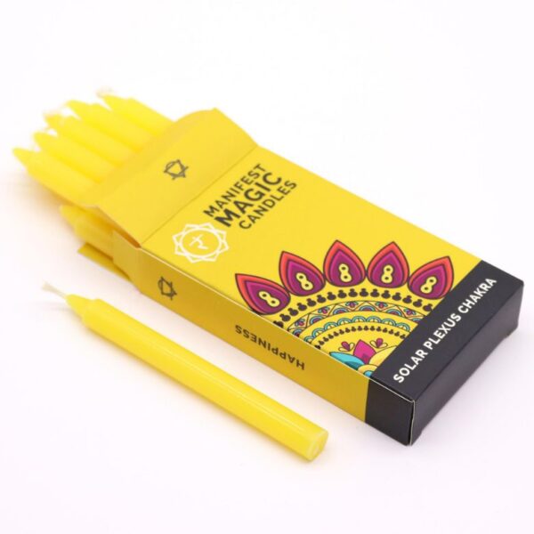 Solar Plexus Chakra Manifest Magic Candles - Yellow - Image 6