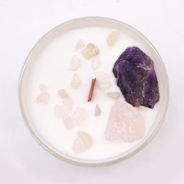 Third Eye Chakra Crystal Candle - Image 2