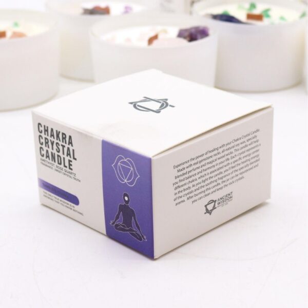 Third Eye Chakra Crystal Candle - Image 3