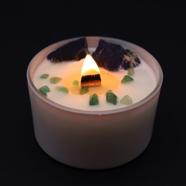 Throat Chakra Crystal Candle - Image 5