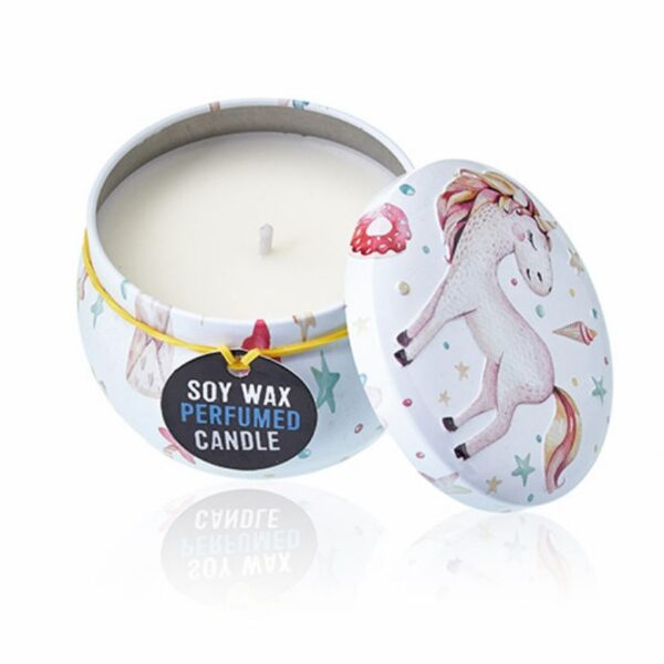 Unicorns  Art Tin Candle - Image 6