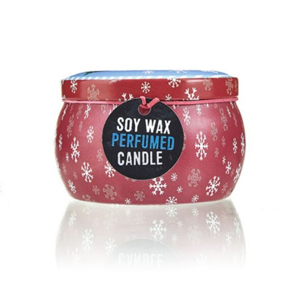 Vintage Christmas Art Tin Candle - Image 3