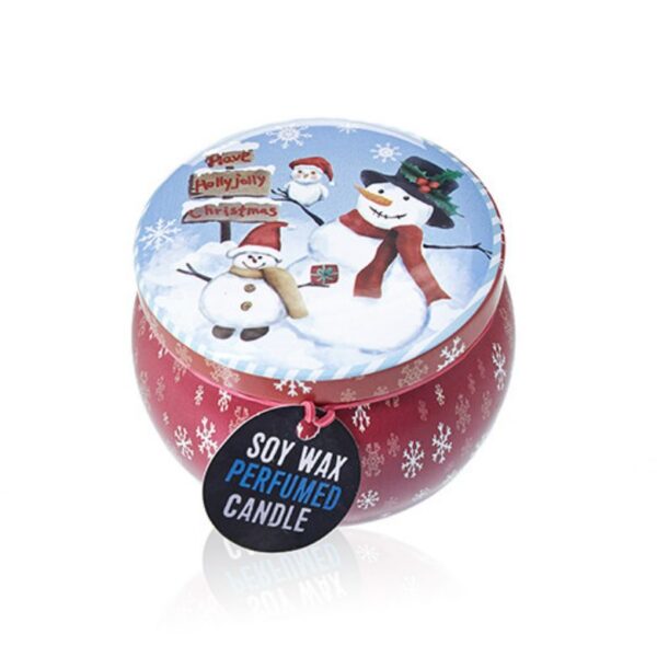 Vintage Christmas Art Tin Candle - Image 6
