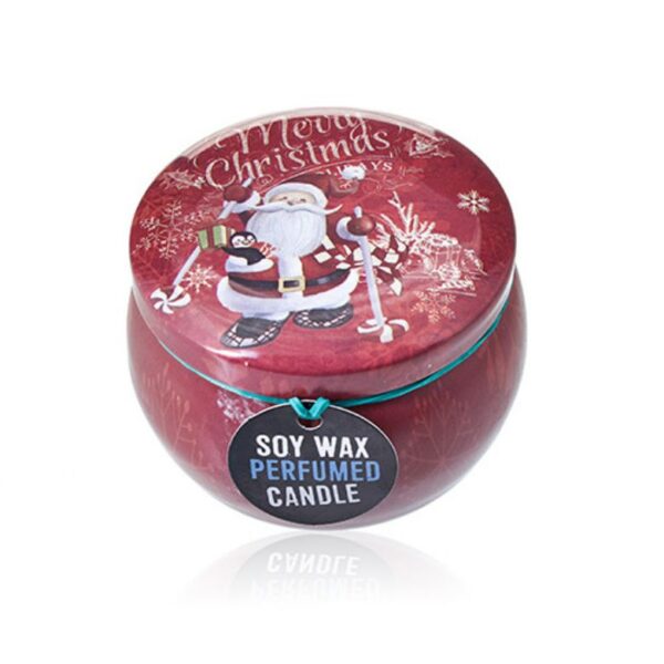 Vintage Christmas Art Tin Candle - Image 8